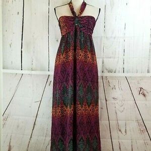 Strapless, maxi dress by Xhiliration.